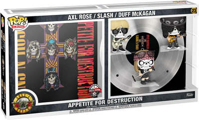 Zestaw figurek Funko Pop! Albums Deluxe Guns N Roses Appetite For Destruction with Hard Acrylic Protector 9 cm 3 szt (889698609920)