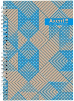 Блокнот на спирали Axent А5 в клетку 96 листов Бежевый (8032-35-A)