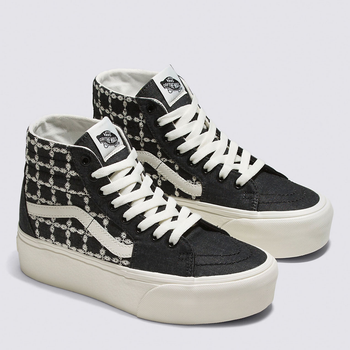 Tenisówki damskie materiałowe na platformie za kostkę Vans Sk8-Hi VN0A5JMKBMA1 37 (7US) 23.5 cm Czarne (196571309540)