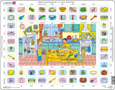 Puzzle Larsen Maxi Learning English Kitchen (7023852108970)