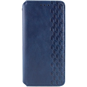 Кожаный чехол-книжка GETMAN Cubic (PU) для Xiaomi Redmi Note 13 5G Синий