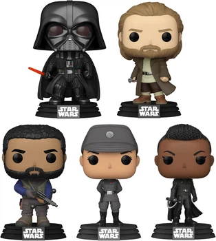 Набір фігурок 5 шт Funko Pop! Star Wars OBI-Wan Kenobi Darth Vader Tala Durith Kawlan Roken and Reva