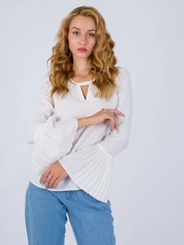 Блуза з довгими рукавами Only 117351519 XS (82872XS) Білий