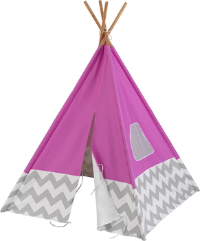 Дитячий намет вігвам KidKraft Tipi 122 х 122 х 163 см Рожевий (0706943002278)