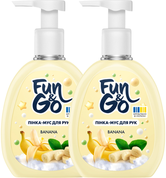 Набор мыло-пенка для рук Fun&Go Banana 300 мл х 2 шт (2000998941949)