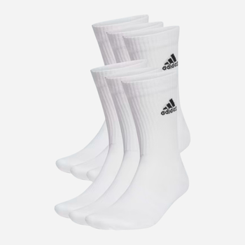 Набор мужских носков с широкой резинкой высоких хлопковых Adidas C Spw Crw 6P HT3453 M (40-42) 6 пар White/Black (4066746309889)