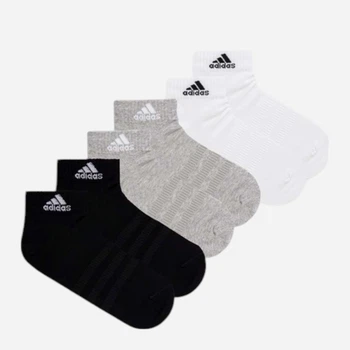 Набір жіночих шкарпеток коротких бавовняних Adidas T Spw Ank 6P IC1307 37-39 6 пар Mgreyh/White/Black (4066746275344)