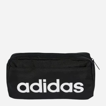 Спортивна сумка на пояс бананка Adidas Linear Bumbag JE8345 Black/White (4067901908299)