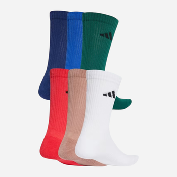 Набор женских носков с широкой резинкой высоких хлопковых Adidas C Newlogocrw JP1717 S (37-39) 6 пар Royblu/Dkblue/Warcla (4067901906004)