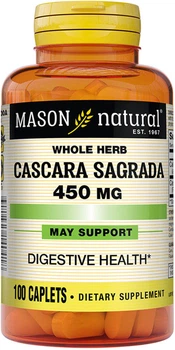Каскара саграда Mason Natural Cascara Sagrada 450 мг 100 каплетів (311845140418)
