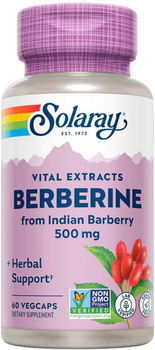 Берберин Solaray Berberine 500 мг 60 вегетарианских капсул (076280477054)