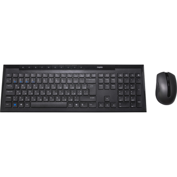 Комплект (клавиатура, мышь) беспроводной Rapoo 8210M Wireless Black