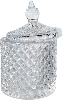 Емкость для хранения Crystal Leo XL с крышкой Стеклянная 11х13 см 600 мл (83000182-1_YBCG-182-1)