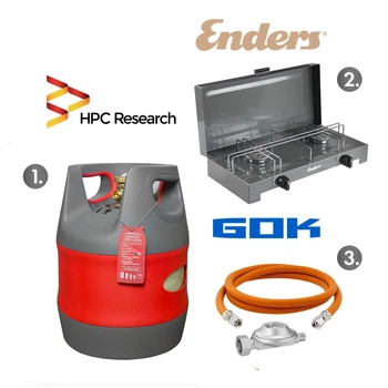 Набір: газова плита Enders Canberra 2 + балон HPCR-G.5, 24,5л + редуктор GOK 50мбар