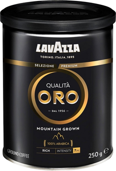 Кава мелена Lavazza Qualita Oro Mountain Grown в металевій банці 2 x 250 г (8000070030107/2)