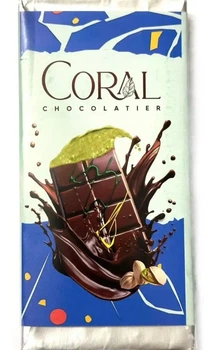 Дубайський шоколад Coral Chocolatier з фісташковою начинкою та катаїфі 200г