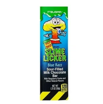 Шоколадный батончик Toxic Waste Slime Licker Blue Razz 49г