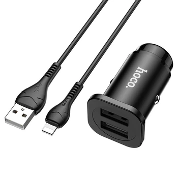 АЗУ Hoco NZ4 (2USB 2.4A) + Lightning Черный