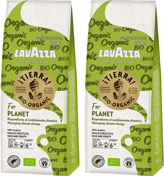 Кава мелена Lavazza Tierra Bio-Organic for Planet 2 x 180 г (8000070022225/2)