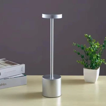 Акумуляторна Настільна лампа LedLine circle silver
