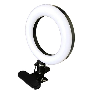 Студийный свет, держатель-щипка для телефона Strong & Stable Clap Mount с LED (6") подсветкой