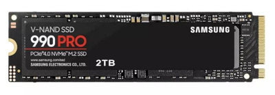 Накопичувач SSD M.2 NVMe 2TB Samsung 990 Pro Pascal TLC 7450/6900MB/s PCIe 4.0s (MZ-V9P2T0BW)