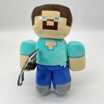 М'яка іграшка Майнкрафт Герой Стів із залізною киркою 27 см Minecraft (6310)