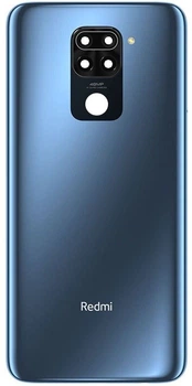 Задняя крышка Xiaomi Redmi Note 9 /Redmi 10X 4G синяя + стекло камеры High Copy