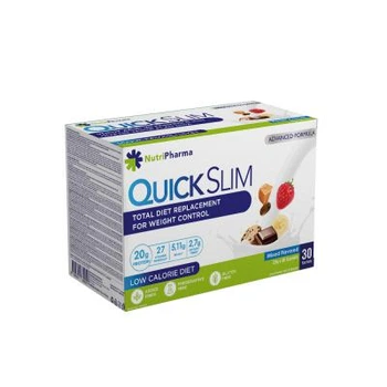 Протеїновий коктейль для схуднення Quick Slim "Мікс смаків" 30 саше по 23 г