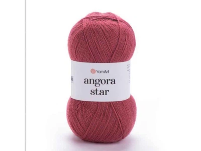 Пряжа YarnArt Angora Star клюква 80% акрил 20% бавовна 500м 100г 5шт/уп 570