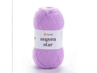 Пряжа YarnArt Angora Star світло-бузковий 80% акрил 20% бавовна 500м 100г 5шт/уп 9560