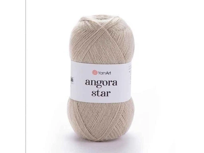 Пряжа YarnArt Angora Star світло-бежевий 80% акрил 20% бавовна 500м 100г 5шт/уп 033