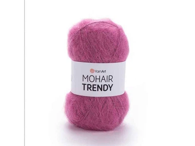 Пряжа YarnArt Mohair Trendy брусниця 50% мохер 50% акрил 220м 100г 5шт/уп 144