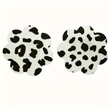 Наклейки на соски та груди Nipple cover квіти PS-93/44 Білі