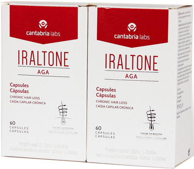 Вітаміни та мінерали Cantabria Labs Iraltone AGA Hair Loss 2 x 60 капсул (8436574363821)