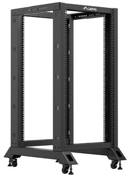 Серверна стійка Lanberg Open Rack 19" 22U 600x800 Black (OR01-6822-B)