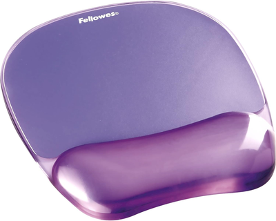 Підкладка під зап'ястя Fellowes Crystal Mouse & Wrist Pad Gel Purple (77511914416) 