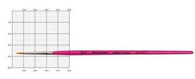 Кисть синтетика круглая № 1 для декора Hobby craft Rosa Talent, 708075