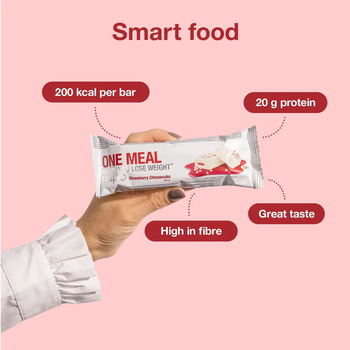 Батончик Nupo One Meal Bar Strawberry Cheesecake 15 x 60 г (5715667800522)