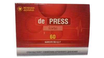 De PRESS forte Зелена долина для снижения давления 60 капсул