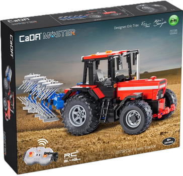 Klocki konstrukcyjne CaDa C61052W Farm Tractor zdalnie sterowany 1:17 1675 szt (6948061927062)