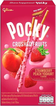 Палочки Glico Pocky со вкусом клубники и персика 38 грамм