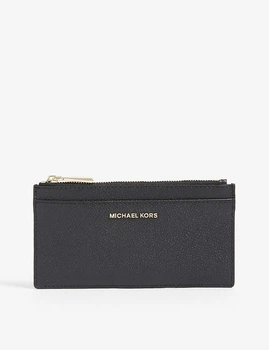 Женская ключница-картхолдер кожаная Michael Kors Jet Set Lg Slim Card Case 34F9GF6D7L-001 Черная