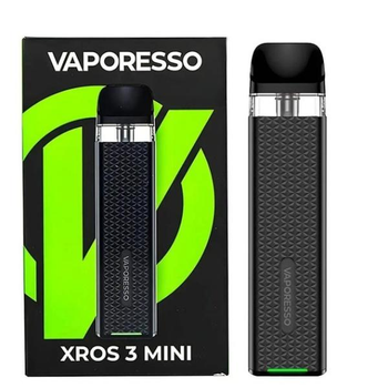 Багаторазова електронна сигарета POD система Vaporesso XROS 3 Mini Kit Dark Black