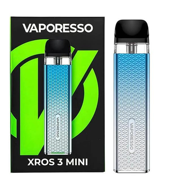 Багаторазова електронна сигарета POD система Vaporesso XROS 3 Mini Kit Sky Blue