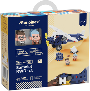 Klocki konstrukcyjne Marioinex Mini Waffle Samolot RWD-13 120 szt (5903033906385)