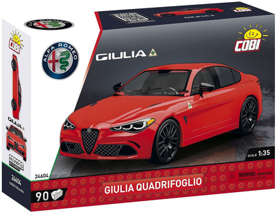 Klocki konstrukcyjne Cobi 24604 Alfa Romeo Giulia Quadrifoglio 90 szt (5902251246044)