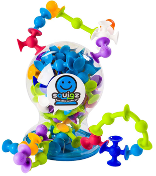 Конструктор из присосок Fat Brain Toys Squigz Delux Большой набор 50 шт (811802020543)