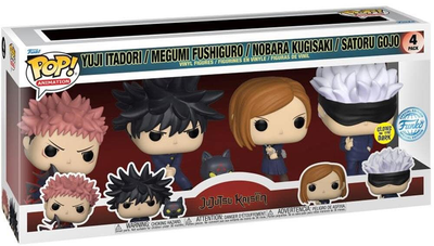 Zestaw figurek Funko Pop! Animation Jujutsu Kaisen S1 Yuji Itadori Megumi Fushiguro Nobara Kugisaki Satoru Gojo 4 szt (889698668415)