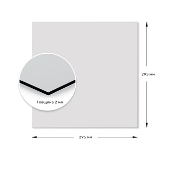 Дзеркало акрилове самоклеюче 29х29 см "Квадрат", дзеркальний акриловий самоклеючий декор для кімнати чи офісу